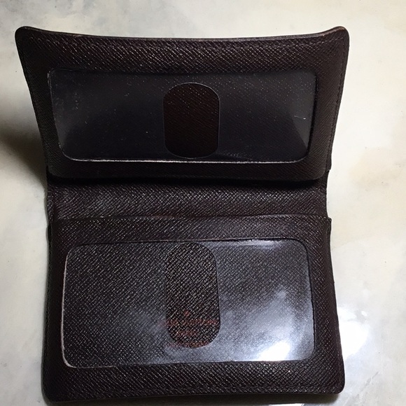 Authentic Louis Vuitton Double ID holder Damier Ebene - Picture 3 of 7